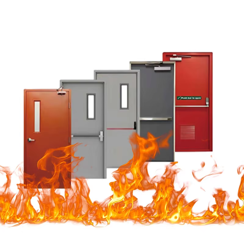 China Manufacturers Steel Fire Door Fire Rated Steel Doors