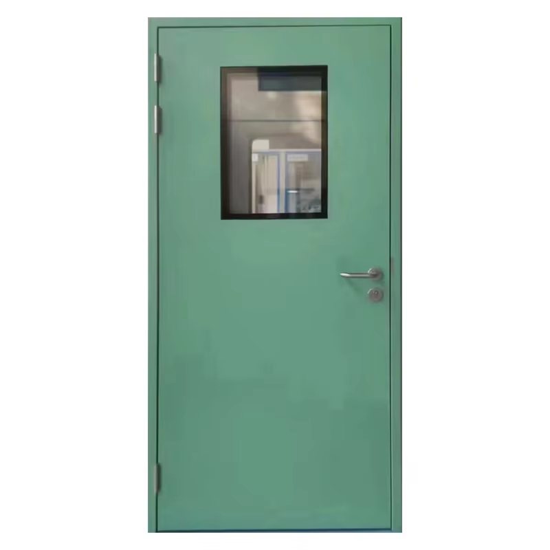 China Supplier Steel Door for Hospital Medical Cleanroom Door Door With European Stander Lock for Medical