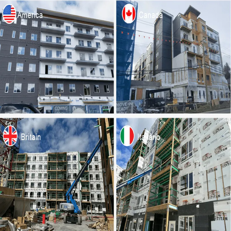 Project cases in different countries supplied by Weifang Jingmei Doors and Windows Co., Ltd